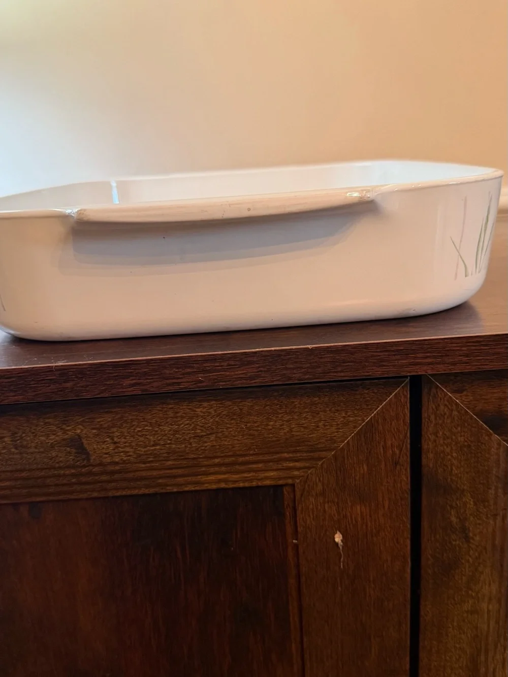 Corningware in shadow Iris pattern lasagna pan